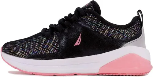 Miniatura 2 de Nautica - Tenis modernos y con detalles metálicos para niñas, zapato deportivo para correr con cordones I kappil I (niña grande, niña pequeña, niña)