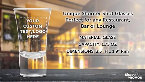 Miniatura 4 de Lord Shooter - Vasos de chupito grabados a medida de 1.75 onzas, paquete de 10/50/100, texto personalizado, logotipo, fiesta de cumpleaños número