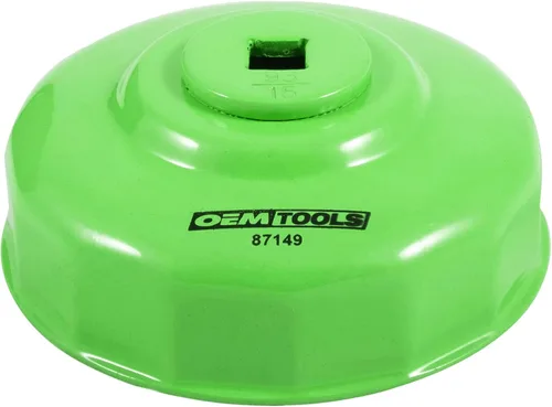 Miniatura 18 de OEMTOOLS 87146 Llave de filtro de aceite de flauta de 75/3.031 in, 15 pulgadas, verde, mezcla