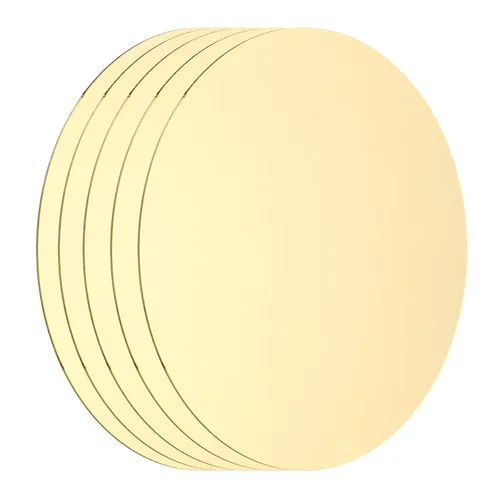 Miniatura 11 de MECCANIXITY 2 Piezas Placa Redonda de Latón, 150mm (5.91") de Diámetro Láminas de Cobre Puro, Lámina de Metal de Latón Cobre H62 de 0.5mm