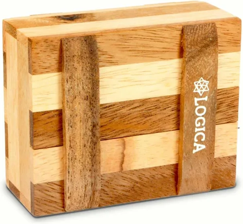 Miniatura 2 de Logica Jeux Art. The Zebra Box - Caja secreta - Difficulté 3/6 Difficulté - Puzzle de madera - Colección Leonardo da Vinci