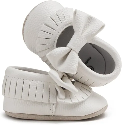 Miniatura 5 de Zapatos de cuna con borla y suela suave para bebés y niños pequeños