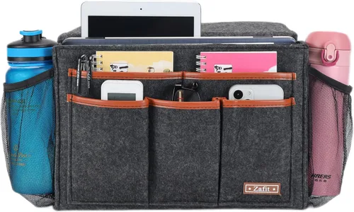 Miniatura 2 de Zafit Organizador de mesita de noche, organizador de almacenamiento de mesita de noche, organizador de mesita de noche, organizador para revistas
