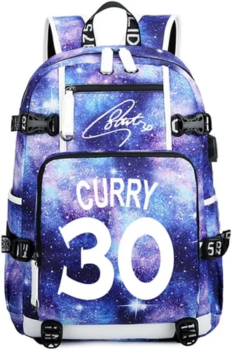 Miniatura 14 de Mochila luminosa de 30 jugadores de baloncesto, mochila de viaje, para hombres y mujeres, azul - 1, Patrón azul - 1