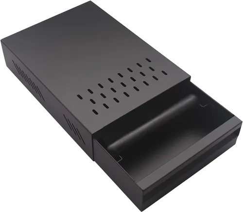 DIBTSA Cajón de caja de café expreso, capacidad de 2.5 L, contenedor desmontable para café, para el hogar, oficina, restaurante y cafetería (negro)