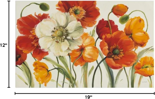 Miniatura 8 de Lisa Audit - Lienzo decorativo para pared, diseño de amapolas Melody I, para sala de estar, dormitorio u oficina, 12 x 19 pulgadas