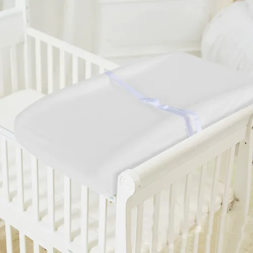 Miniatura 4 de Funda de algodón para cambiador, paquete de 2 unidades, para niños y niñas, funda para cambiador, unisex, suave y transpirable, de 16 x 32 pulgadas