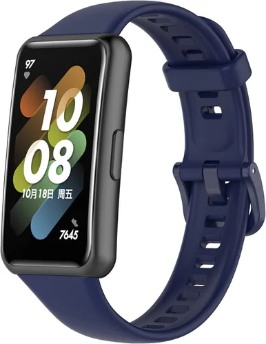 Miniatura 19 de Senter Banda de repuesto de goma suave de liberación rápida para Huawei Band 7 Smart Watch Púrpura