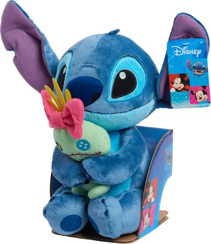 Miniatura 5 de Disney Just Play - Peluche clásico de Lil Friends Stitch and Scrump, juguetes para niños de 2 años en adelante