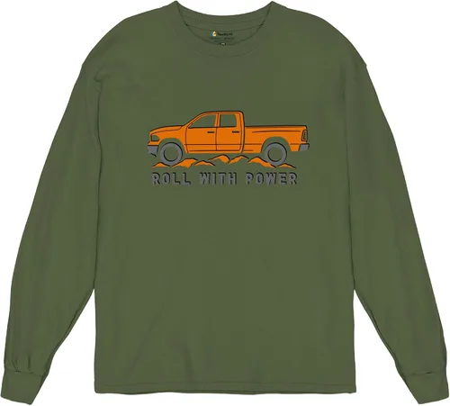 Miniatura 109 de Tee Hunt Camisetas gráficas y camisetas sin mangas para hombre Roll with Power Pickup Truck
