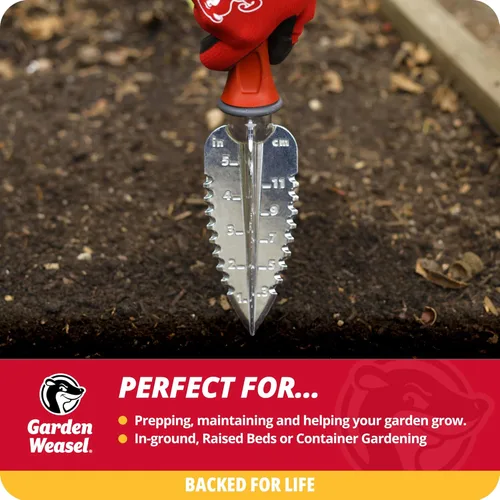 Miniatura 2 de Garden Weasel Juego de herramientas manuales de 3 piezas Paleta, trasplantadora y cultivadora Juego de césped y jardín de alta resistencia