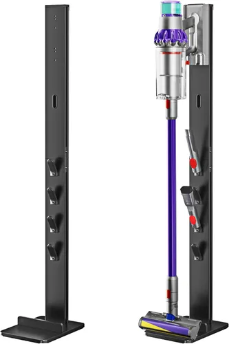 Miniatura 8 de PEGZONE Soporte para aspiradora, compatible con Dyson Gen5 V15 V12 V11 V10 V8 V7 V6, soporte inalámbrico para aspiradoras de piso con 4 ganchos y 4