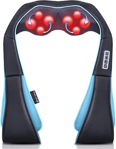 Miniatura 12 de Mo Cuishle Masajeador Shiatsu de Cuello y Hombro con Calor – Masaje de Amasamiento Profundo para Relajación – Ideal para Navidad, Día de la Madre