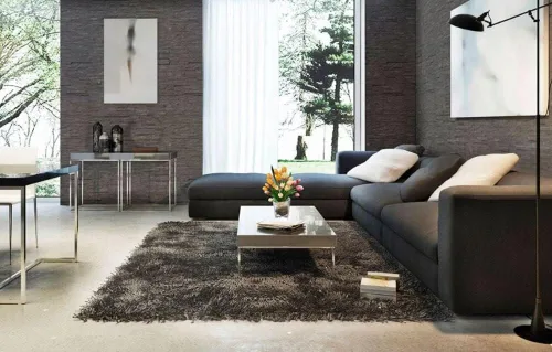 Miniatura 5 de Tenedos Mármol gris carbón de 6 pulgadas x 24 pulgadas, panel de pared apilado de piedra natural, acabado de cara dividida para salpicaduras