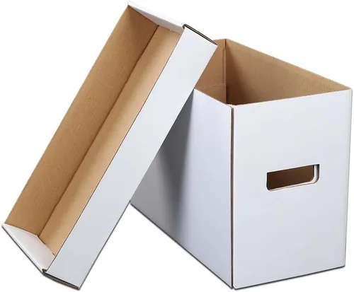 Miniatura 8 de G-PLUS Caja de almacenamiento para cómics de cómics con capacidad para 150-175 cómics, plegable y apilable, caja corta a prueba de humedad, cartón