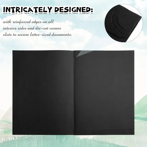 Miniatura 5 de Fainne 80 soportes para certificados para diplomas, portadocumentos para certificados, carpetas de certificados con borde de lámina dorada