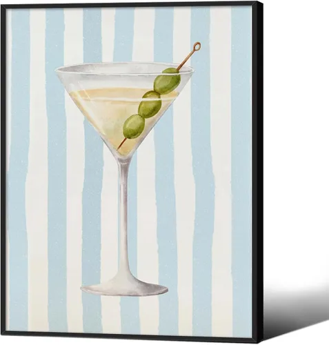 Miniatura 19 de Pósteres vintage de Martini rosa a la moda, cócteles, bebidas alcohólicas, impresiones artísticas de pared para el hogar, apartamento, cocina, bar