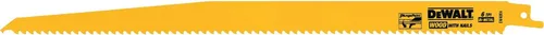 Miniatura 8 de DEWALT DW4804-2 Hoja de sierra recíproca bimetálica de 12 pulgadas con parte trasera cónica 6 TPI (paquete de 2)
