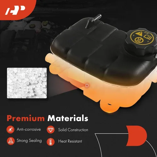 Miniatura 5 de A-Premium Tanque de depósito de recuperación de desbordamiento de refrigerante de motor presurizado [con tapa] compatible con Buick Encore 2013-2019