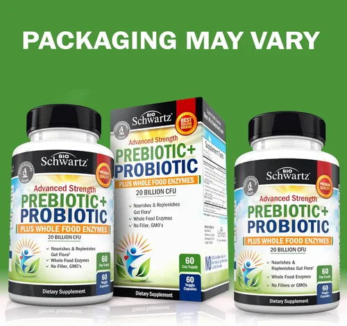 Miniatura 2 de Prebióticos y probióticos avanzados para mujeres y hombres, salud inmunológica, digestiva e intestinal con L. Reuteri, fibra de inulina, enzimas