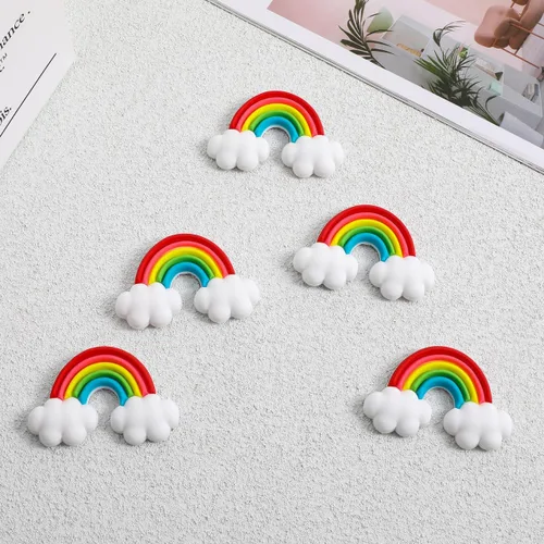 Miniatura 9 de DOITOOL 5 imanes de arco iris para nevera, arco iris, imanes de nevera, calcomanías magnéticas para refrigerador para nevera, casillero, pizarra