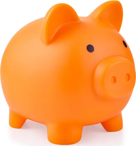 Miniatura 10 de PJDRLLC Alcancía, Banco de Dinero de Plástico Irrompible, Alcancía para Niñas y Niños, Alcancías de Tamaño Mediano, Regalos Prácticos para Azul
