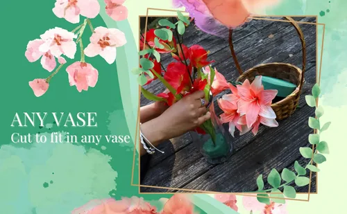 Miniatura 4 de Paquete de 6 bloques de espuma florales redondos FLOFARE para flores frescas y artificiales, cada uno (3 x 1.5 pulgadas), espuma de flores verdes