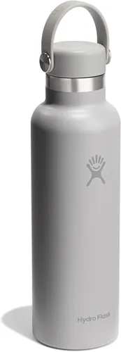 Miniatura 2 de Hydro Flask Botella de agua de acero inoxidable aislado, antiderrames, a prueba de fugas en gris abedul de 21 onzas