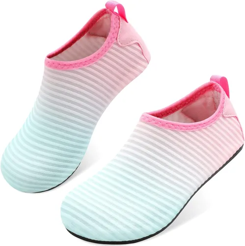 Joinfree - Zapatos acuáticos de natación para niños y niñas, calcetines acuáticos de secado rápido, zapatos con sensación de pies descalzos para