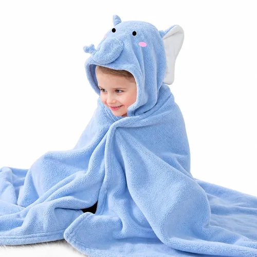 ROMASA Toalla de Baño para Bebé con Capucha Ultra Suave y Absorbente Albornoz para Niños Pequeños Manta para Recién Nacidos Regalos de Baby Shower