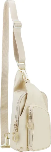 Niumike Bolso bandolera pequeño con correas ajustables, bolsas cruzadas en el pecho, mochila diaria para mujeres y hombres, viajes al aire libre,
