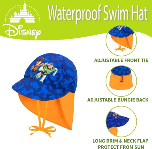 Miniatura 4 de Disney Sombrero de natación para niños pequeños sombrero de sol para niños sombrero de verano con favoritos sombrero de sol para bebé