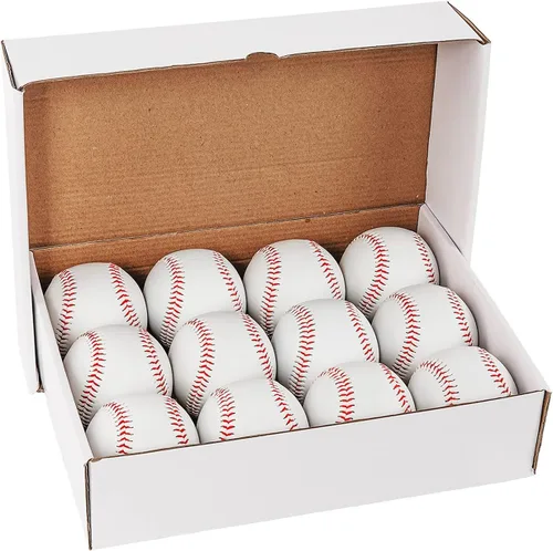 GKK Paquete de 12 pelotas de béisbol de entrenamiento de béisbol de 9 pulgadas, bolas de béisbol de seguridad para jóvenes y adultos, lanzamiento