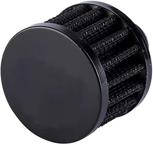 Miniatura 6 de ESUPPORT 0.157 x 0.472 in Mini negro universal coche motor cono frío limpio filtro de entrada de aire Turbo respiradero
