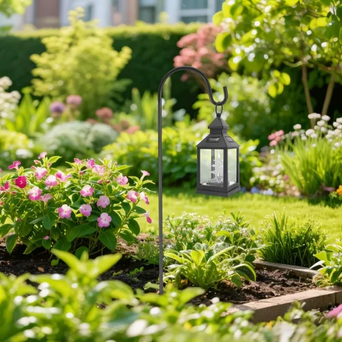 Miniatura 7 de IMIKEYA Ganchos de pastor para exteriores: 27 pulgadas, 1 paquete de gancho de estaca de jardín ajustable para comedero de pájaros, luz solar
