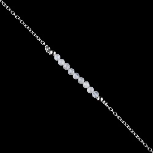 Miniatura 91 de YANARA Pulsera de tobillo para mujer, piedra de nacimiento natural, cuentas de piedras preciosas, tobillera delicada hecha a mano de 9 pulgadas +