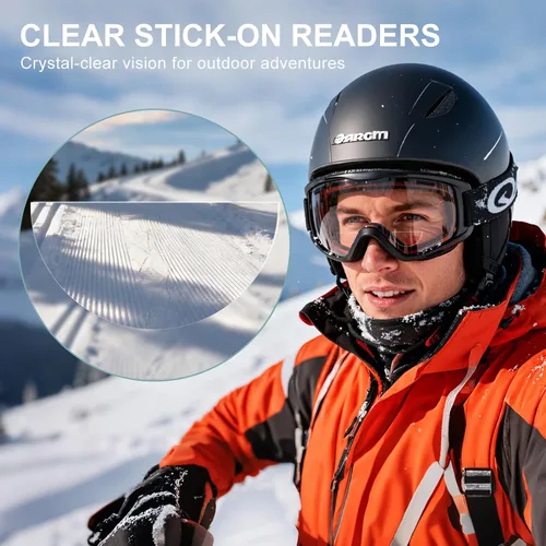 Miniatura 5 de Stick-on Bifocal Readers for Sunglasses, No Water or Adhesive Needed, Reusable Reading Lenses for Glasses Goggles