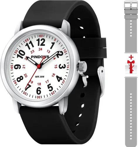 Reloj de mujer para enfermeras profesionales médicos, reloj para mujeres y hombres, correa de silicona (regalo de banda de diferentes colores),