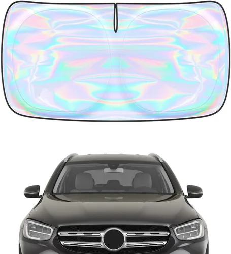 Miniatura 63 de Parasol para parabrisas Rivian R1S R1T 2022-2026 – Parasol compatible con Rivian R1S R1T plegable para ventana delantera, protector de visera solar