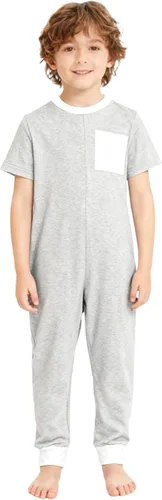 Miniatura 8 de easyforever Necesidades especiales Ropa adaptativa para niños Niños Mono de manga corta Anti-Strip Mono de pierna larga con cremallera en la espalda