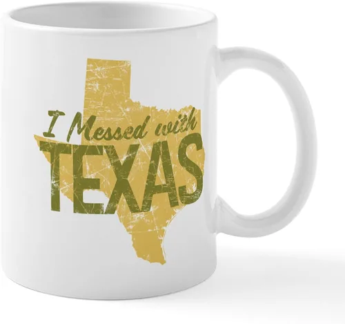 Miniatura 35 de CafePress – Taza Amarillo Texas – El único Taza de café, taza de café, S, Blanco