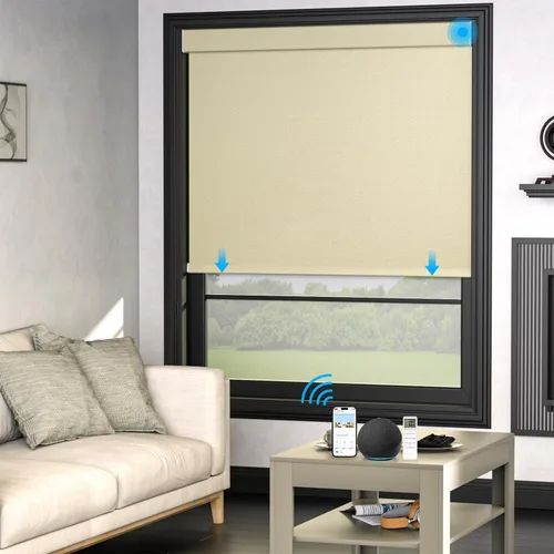 Miniatura 10 de MYshade Persianas enrollables personalizadas para ventana, persianas enrollables para ventanas con cable, bloqueo solar, protección de privacidad