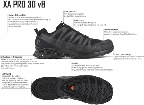 Miniatura 7 de Salomon Tenis de correr Xa Pro 3D V8 para hombre