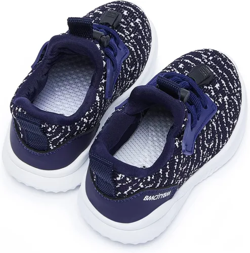 Miniatura 5 de BMCiTYBM Zapatos para niños y niñas, zapatos para caminar descalzos, de malla, transpirables, tenis sin cordones