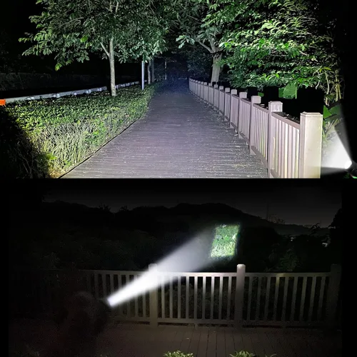 Miniatura 5 de DARKBEAM Linterna LED recargable USB de 2000 lúmenes altos, linternas de bolsillo pequeñas y brillantes, foco ajustable resistente al agua, luz