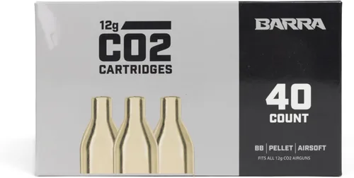 Miniatura 8 de Barra Airguns 12 Gram CO2 Cartridges, Unthreaded, Compatible for Use with Air Guns, Air Pistols, Airsoft Guns, and Air Rifles, Paintball Gun