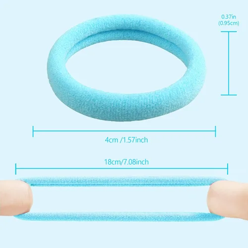 Miniatura 2 de Antye Lazos para el cabello sin costuras sin daños, cualquier ajuste, sin enganches ni roturas, soporte elástico para cola de caballo para cabello