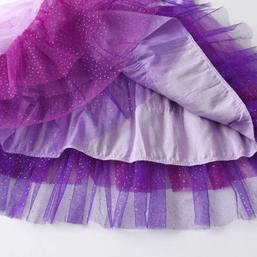 Miniatura 5 de VIKITA Vestido de verano para niña de flores, sin mangas, de poliéster, tutú para niñas de 3 a 7 años, hasta la rodilla