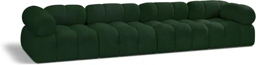 Miniatura 40 de Meridian Furniture 611Cream-S68A Colección Ames Moderno Sofá modular contemporáneo con tela de boucle color crema, modular para crear