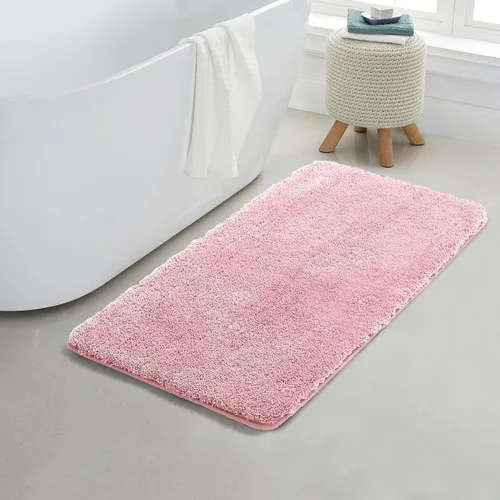 YHF - Alfombras de baño de 20 x 32 pulgadas, extra gruesas y suaves, de microfibra peluda, lavables a máquina, alfombras de baño absorbentes, tapete